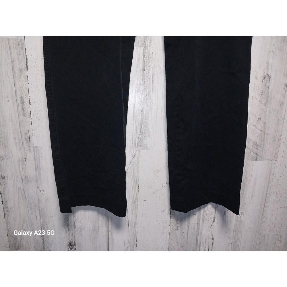 Lauren Ralph Lauren Straight leg Adelle Pants Women's Black Size 16 Button Tab - Picture 2 of 6